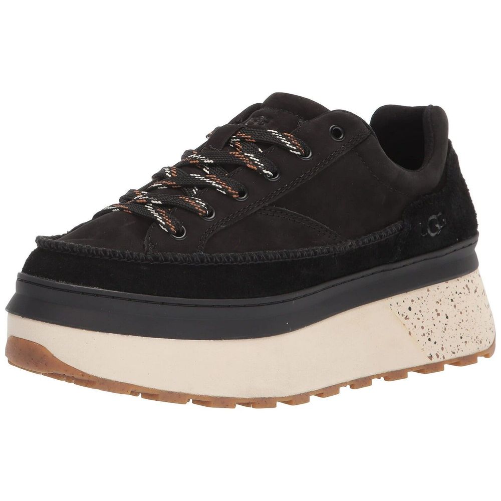 New UGG Marin Lace-Up Sneakers Nubuck Women's Size 11 Black  NEW without box
